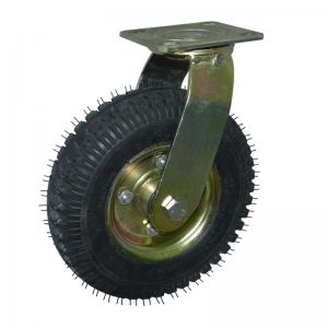 pneumatic rigid/fixed caster wheel