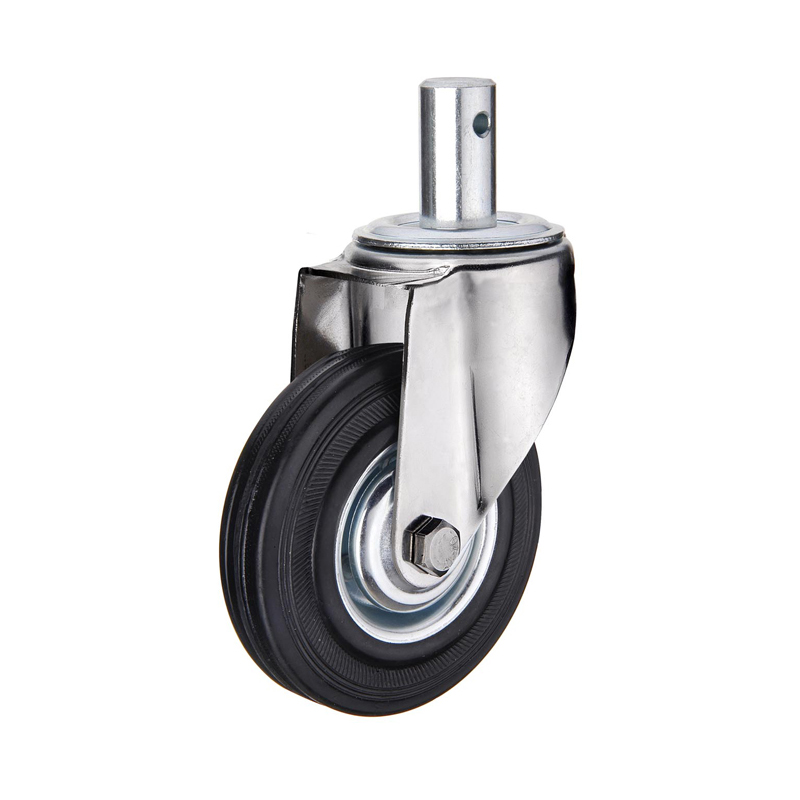 Double Brake Rubber Casters