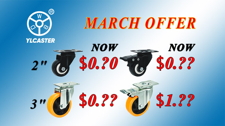 Best price of two kinds of top sale casters offering by YLcaster