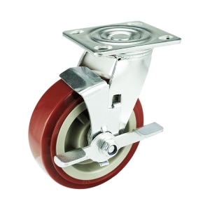 PU Caster Wheel With Side Brake