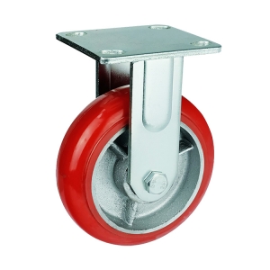 rigid/fixed iron core PU caster wheel
