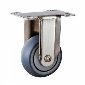 Medium duty stainless tpr fixed caster