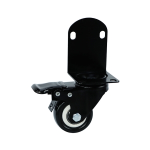 Light duty L shape PVC swivel caster wheel locks