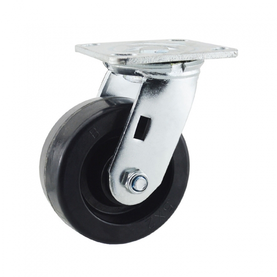 Heat resistant locking caster wheels