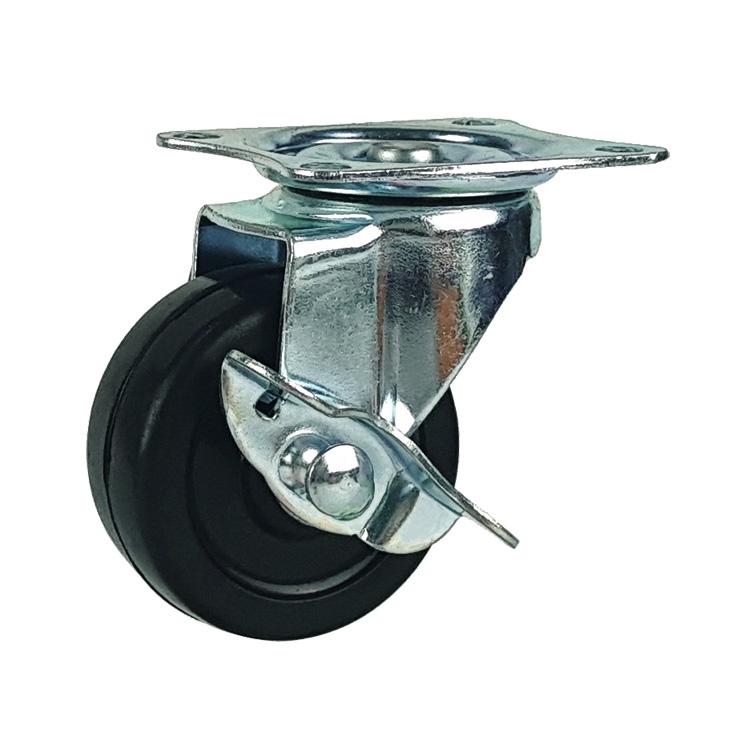 2 inch rubber wheel light duty