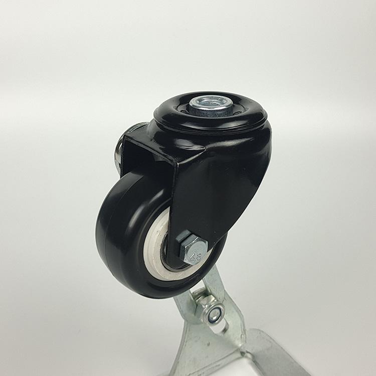 Light duty PVC bolt hole swivel caster wheel locks