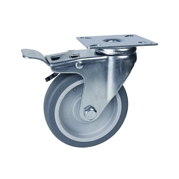 provides 4 inch TPR casters