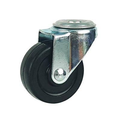 Rubber Swivel Caster With Brake