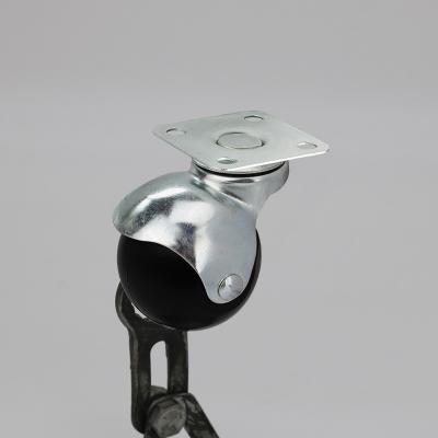 Top plate ball furniture casters