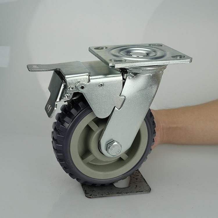 PU Caster Wheels Total Brakes