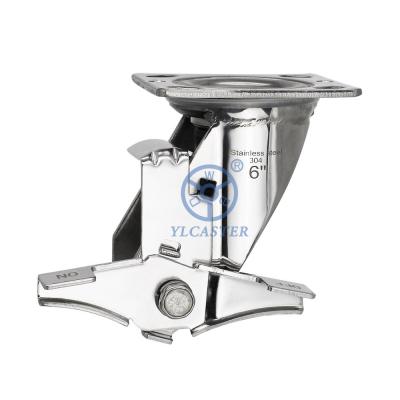 5 304 SS Swivel Plate Caster Rig