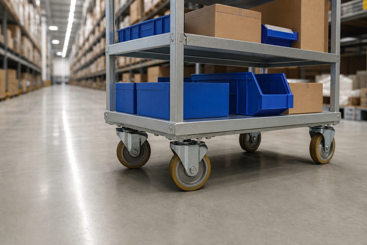Casters For Warehouse Trolleys